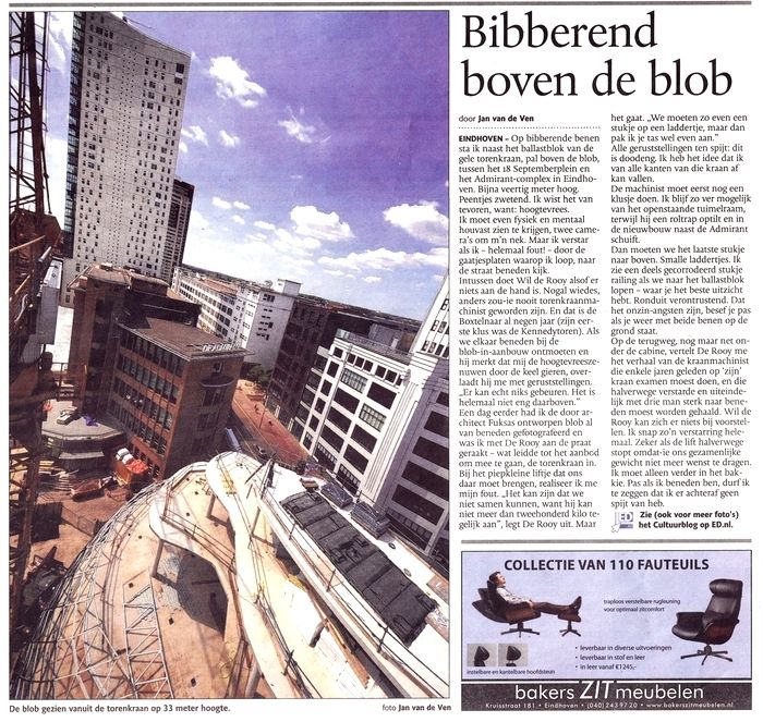 EINDHOVEN DAGBLATT, De Blob Abseilers